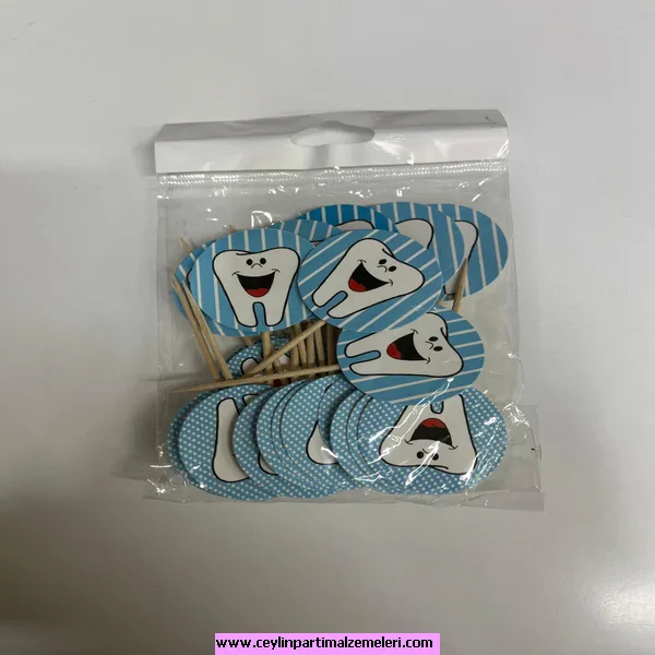 Diş Temalı Mavi Kürdan